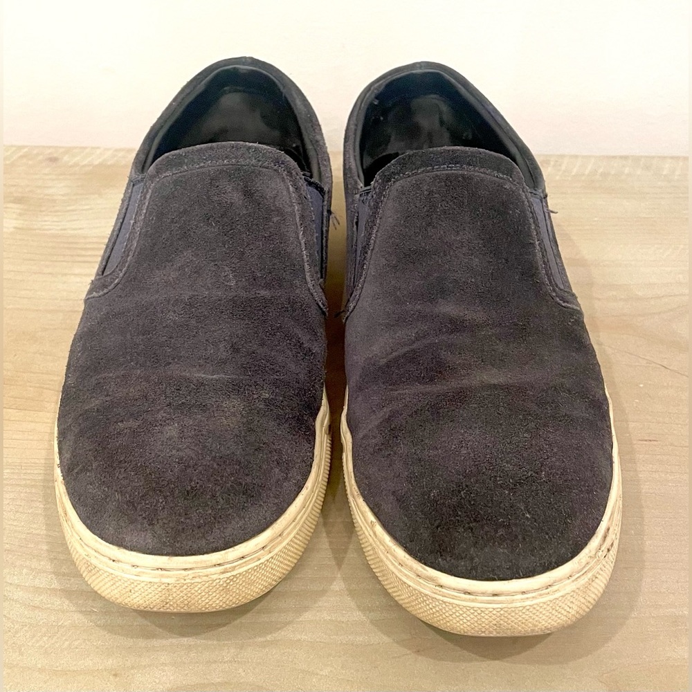 Vince Blue Suede Slip On Sneakers